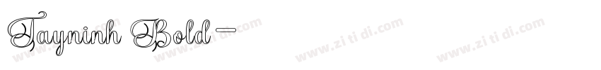 Tayninh Bold字体转换